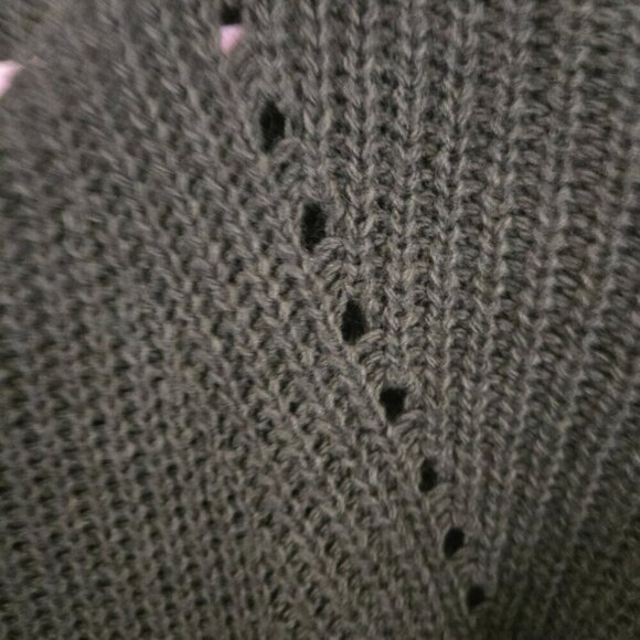 Fly Girl Italian Made Alpaca Blend Olive Green Bell Short Sleeve Sweater Size M - Picture 4 of 8